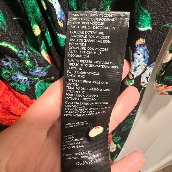 NWT Anthropologie Lacy V-Neck Mini Dress, Size 2 - Picture 14 of 14